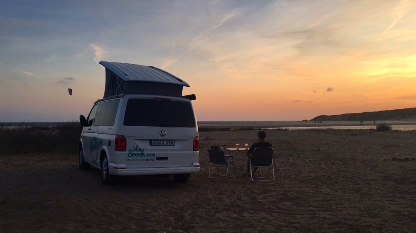 kitesurfing trip in a converted van tarifa