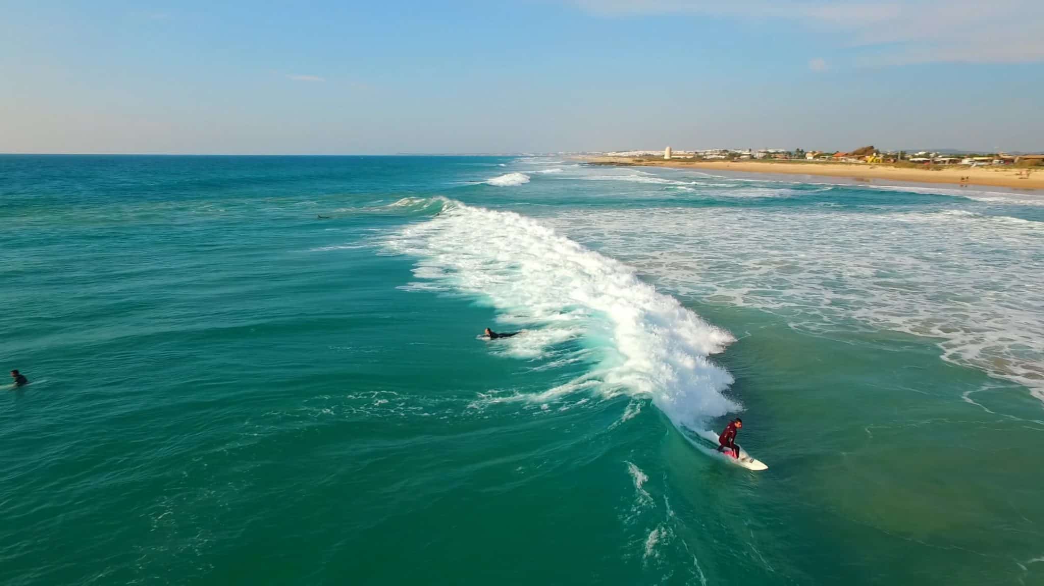 el palmar surf en Andalousie, surf trip