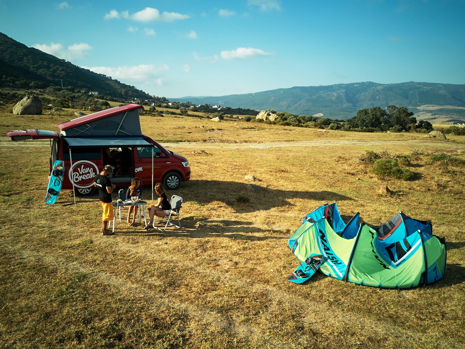 Tarifa, kitesurf et combi van stage de kitesurf et road trip en van
