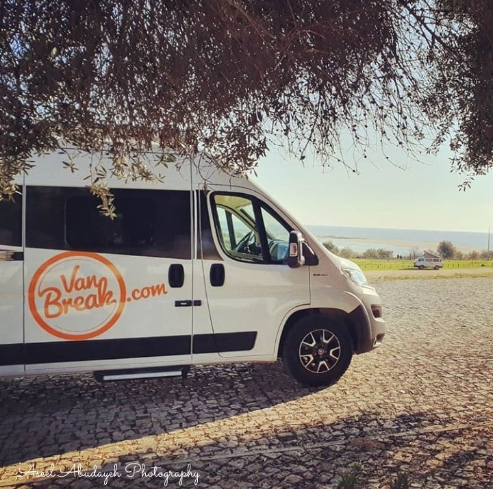 camper van in cacelha - portugal road trip vanbreak