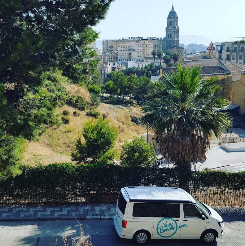 travel by campervan after confinement, depature from Malaga cit