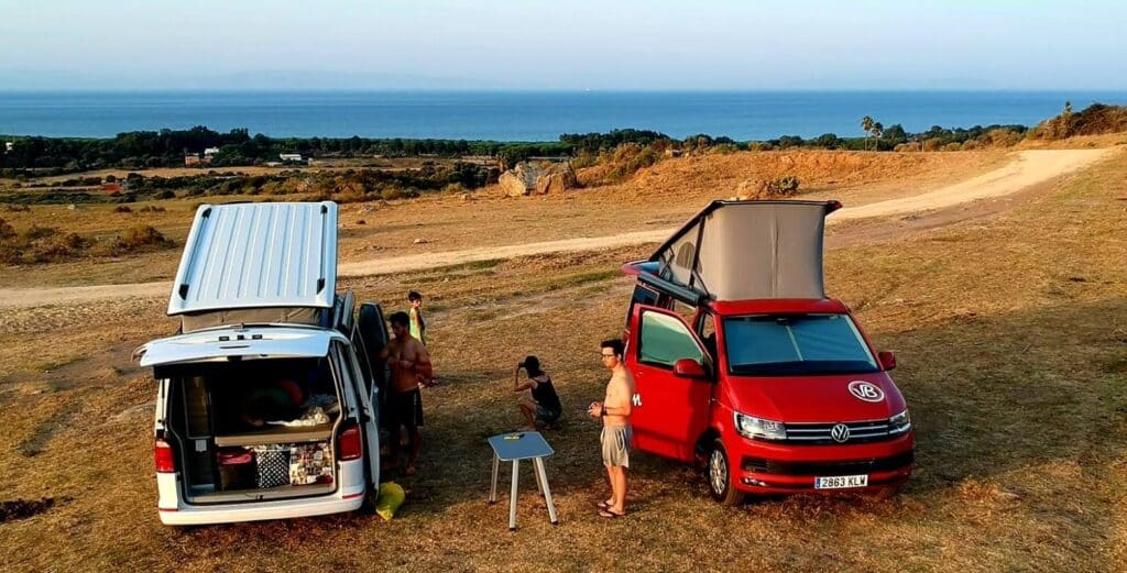 Aventura con familia en furgoneta camper después el confinamiento