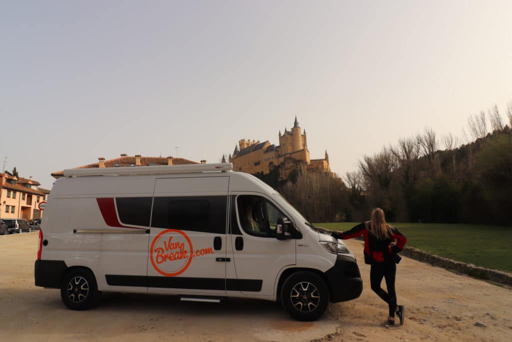 visita segovia con furgoneta camper