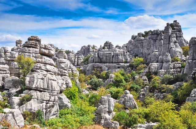 El torcal Malaga provincia