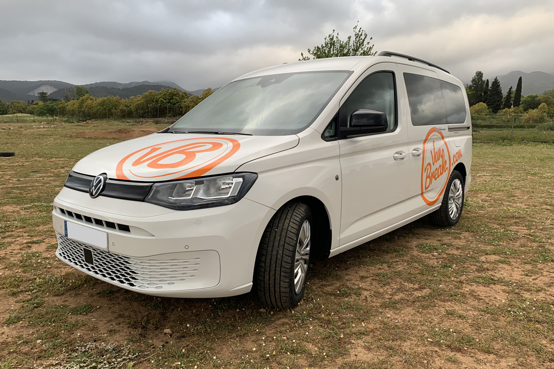 VW Caddy California, economic camper van rental in Malaga, Spain.