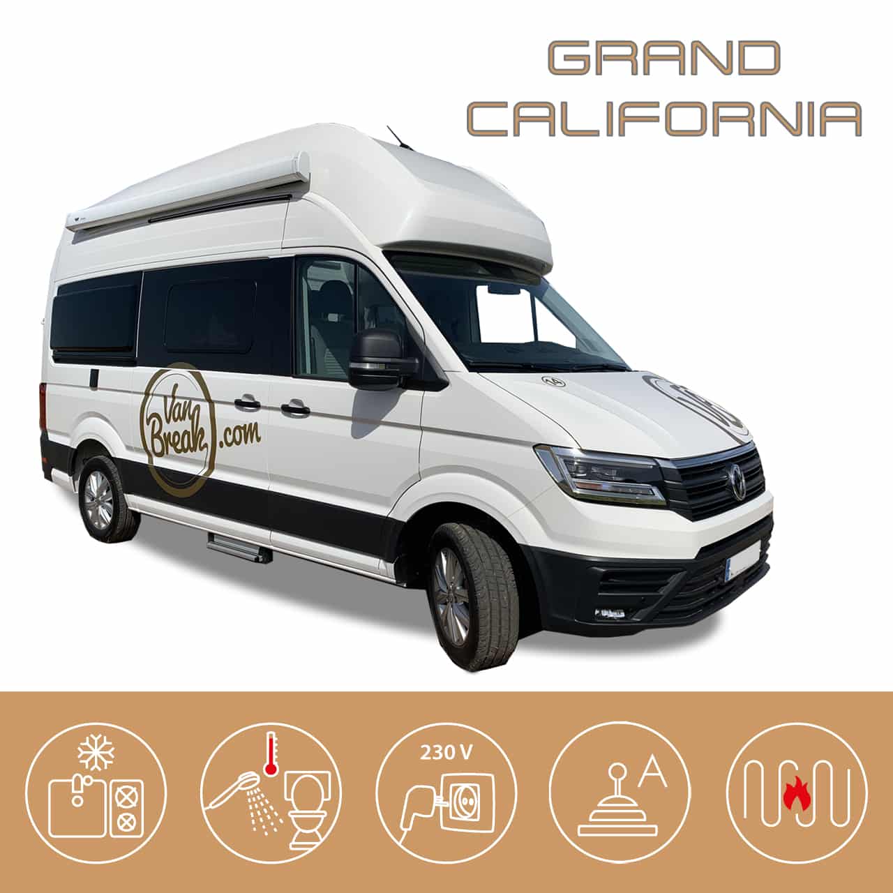 Volkswagen Grand California - hire vanbreak malaga