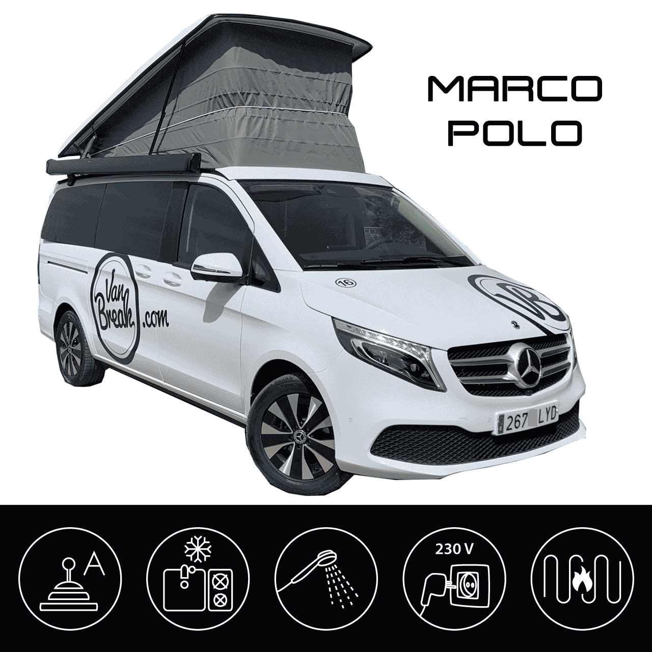 Vanbreak - Mercedes Marco Polo verhuur Spanje