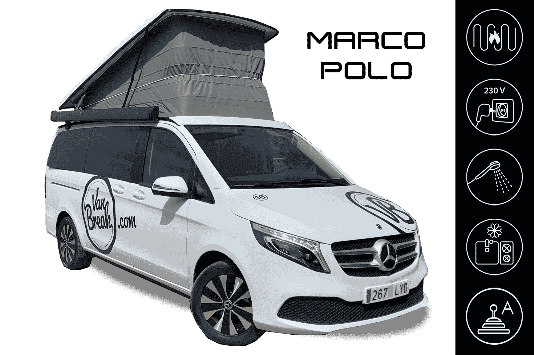 Vanbreak - Location Mercedes Marco Polo Espagne