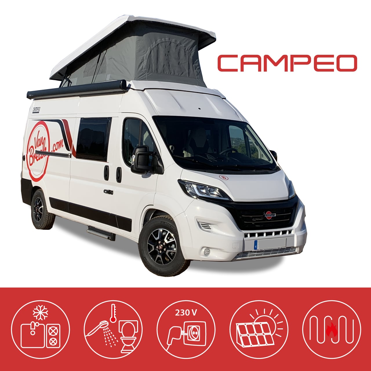 Alquiler de furgonetas camper Burstner Camper 600 - Vanbreak