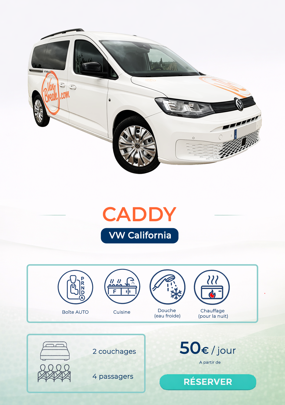 Van Volkswagen California à louer